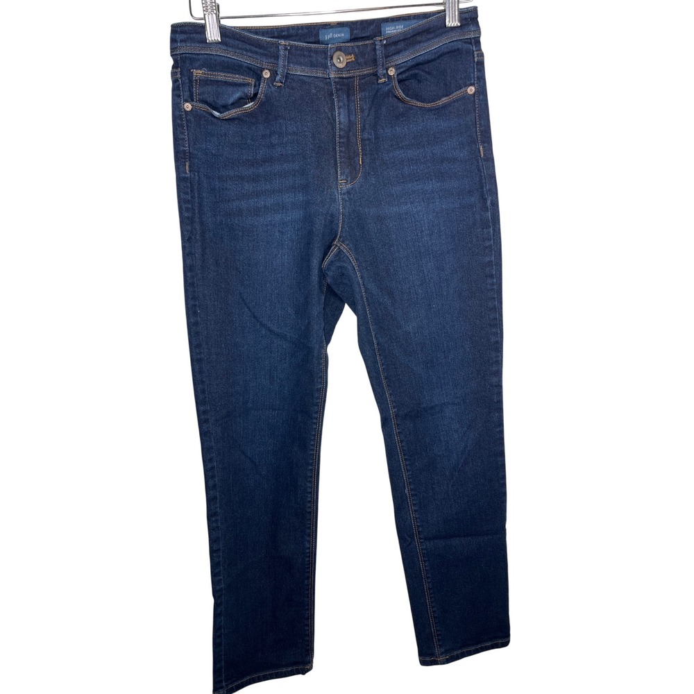 J.Jill High Rise Straight Leg Jeans Womens 6P Dark Wash Classic Minimalist Denim